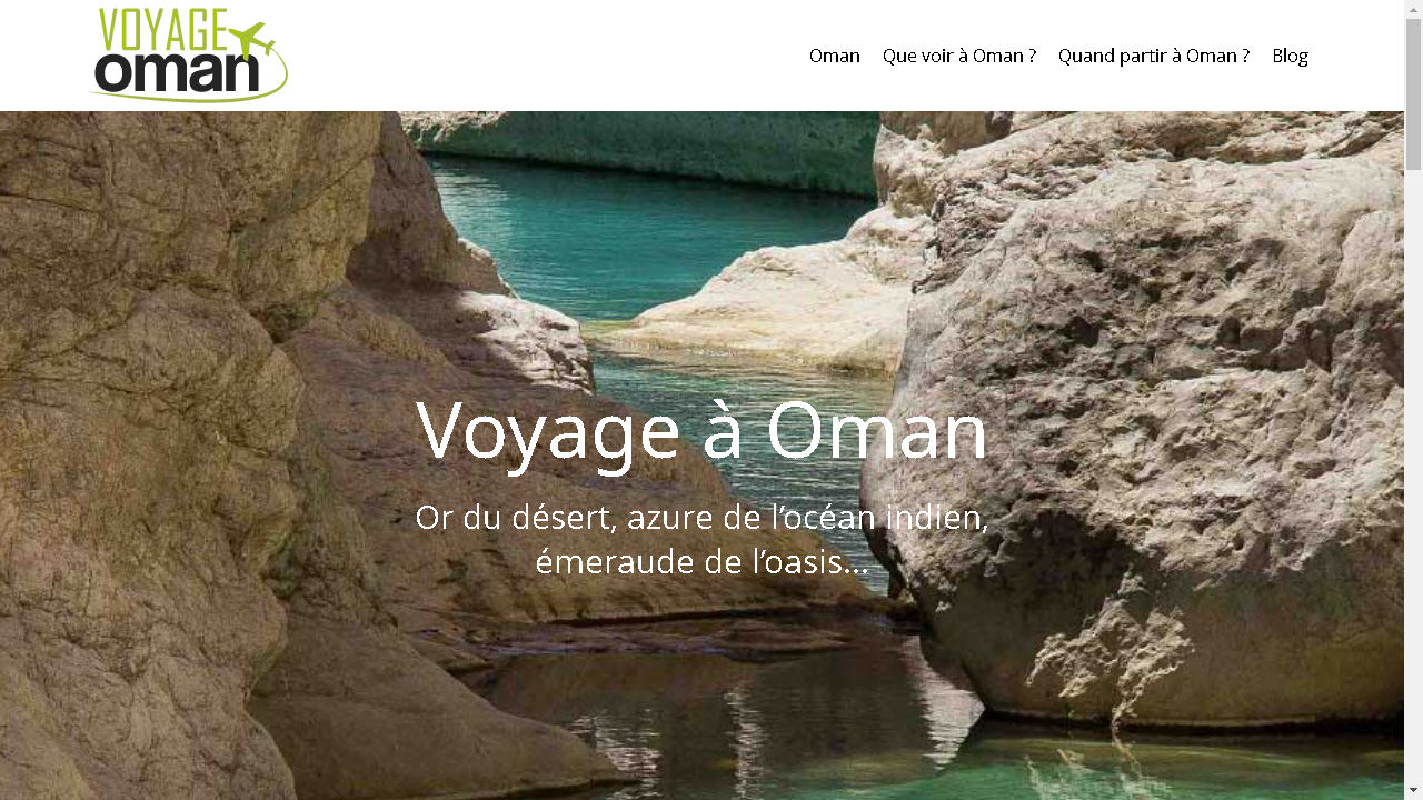 Capture d'écran de http://www.voyage-oman.net/